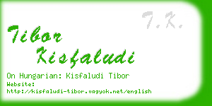 tibor kisfaludi business card